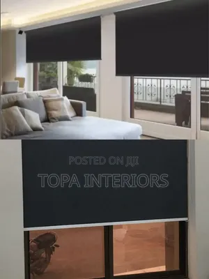 Modern Zebra Roller Blinds Horizontal Office Curtains