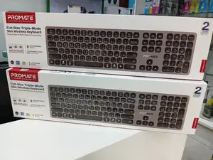 Promate ProKeys-X2 Full-Size Triple-Mode Slim Wireless Keyboard