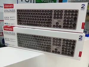 Promate ProKeys-X2 Full-Size Triple-Mode Slim Wireless Keyboard