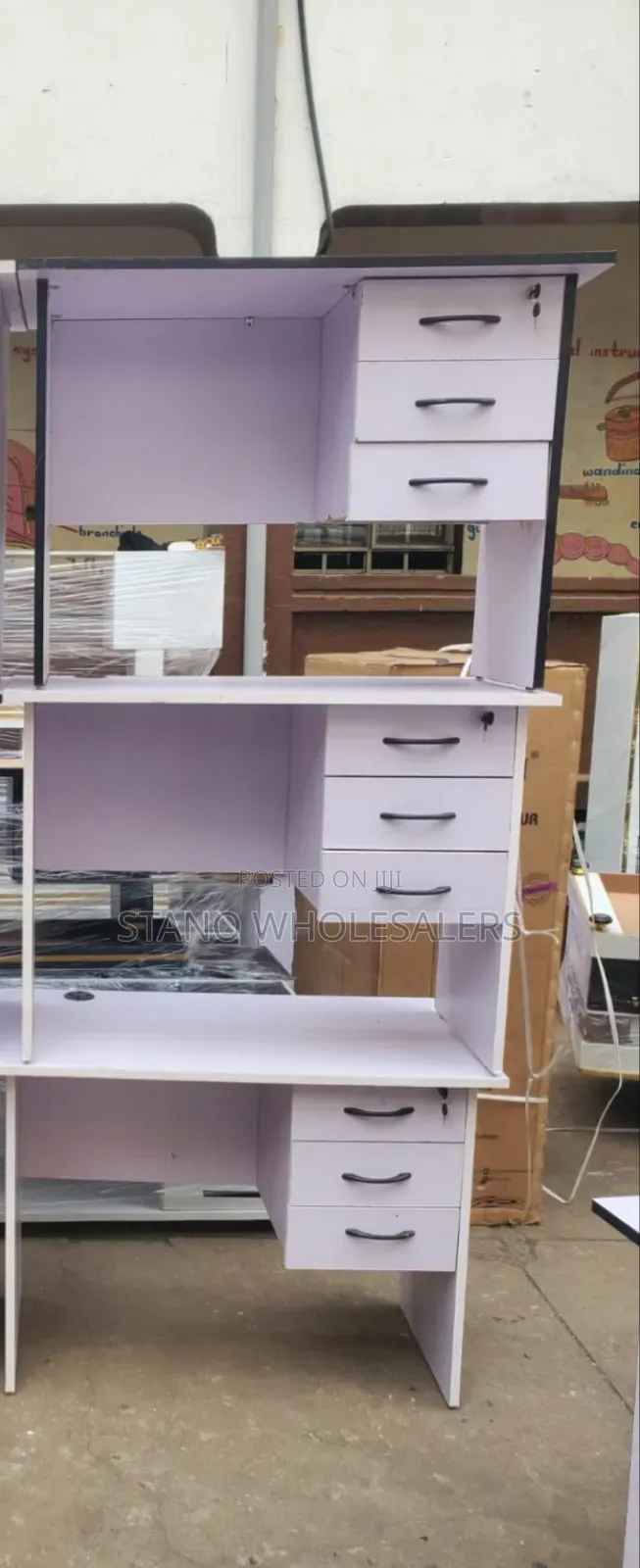 White Office Desk