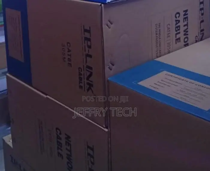 TP-Link Brand Cat6 Network Cables Packed in 305-Meter Rolls.