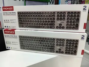 Promate ProKeys-X2 Wireless Keyboard Slim Full-Size Design.