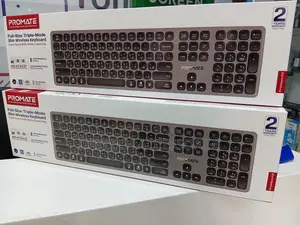 Promate ProKeys-X2 Wireless Keyboard Slim Full-Size Design.