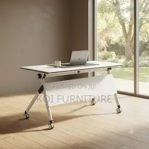 Office Desk; 1200MM White Foldable Meeting Study Desk