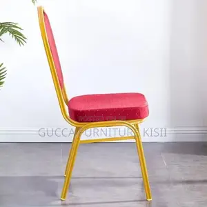 Office Chair; Red Stackable Conference Chair