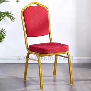 Office Chair; Red Stackable Conference Chair