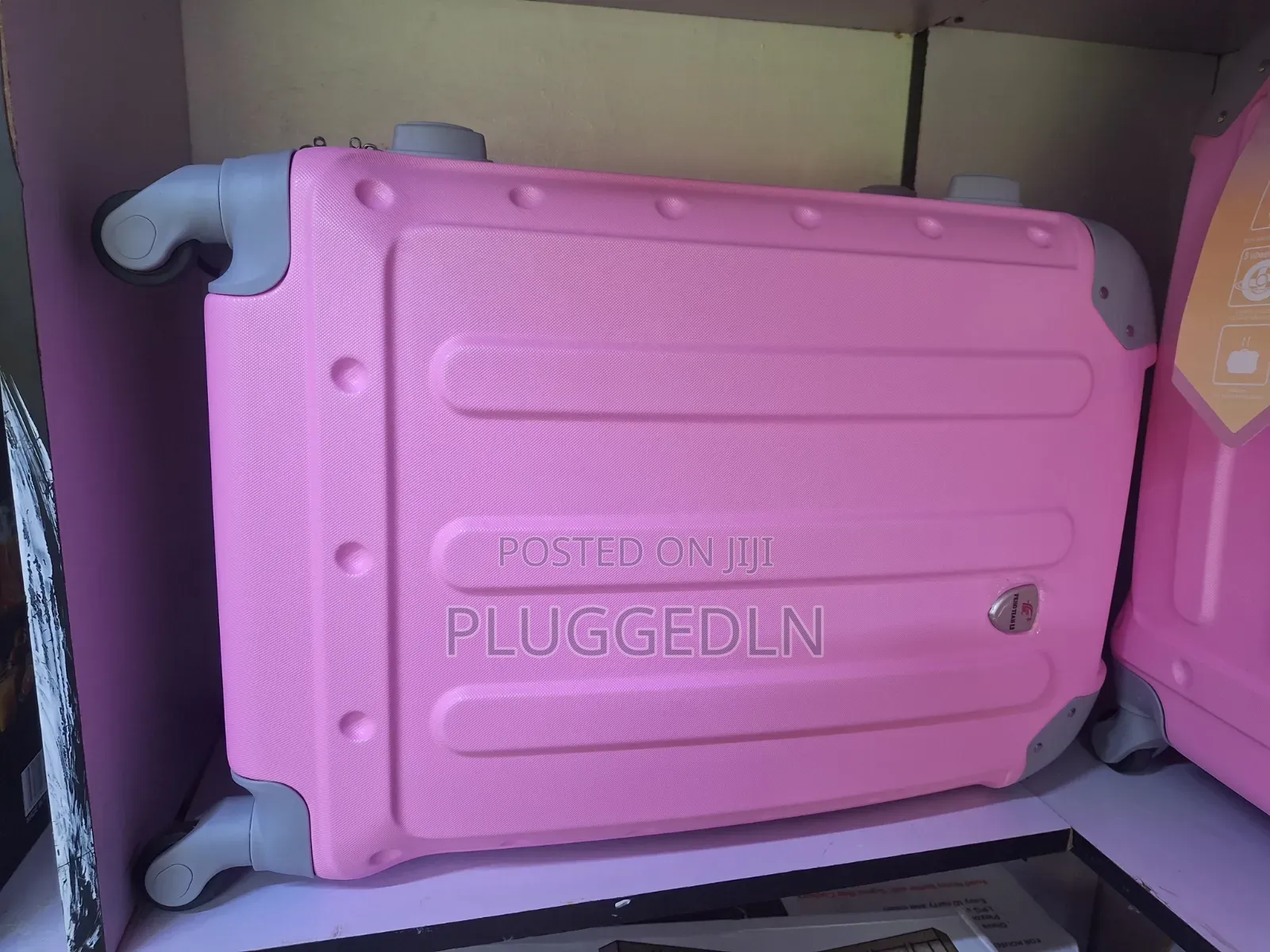 Single Hard-Shell slSuitcase - Pink
