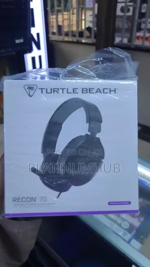 Over-Ear Headphones Turtle Beach Recon 70 Black Gaming Headset.