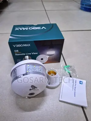 V380 Max Panoramic Bulb Camera – Smart Wireless CCTV