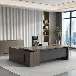 Office Desk; 180cm Executive L Figure Office Desk