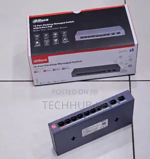 Dahua 10-Port Desktop PoE Switch for CCTV Security Systems