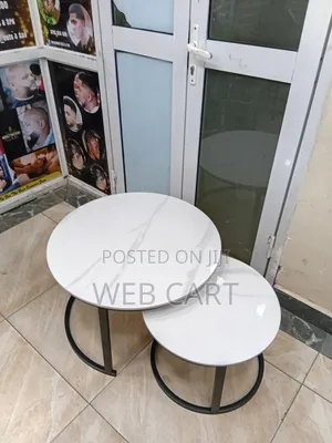 Modern Marble Top Nesting Table Set