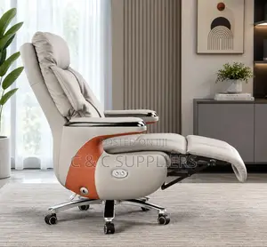 Leather Director's Swivel Boss Seat.