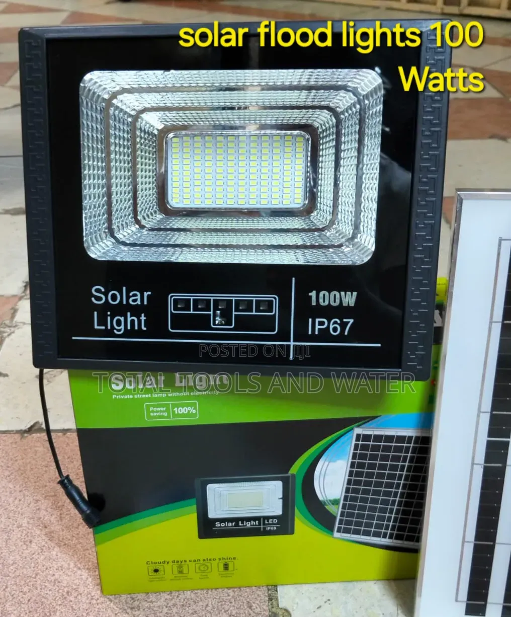 Security Solar Flood Lights 100 Watts 2 Years Warranty