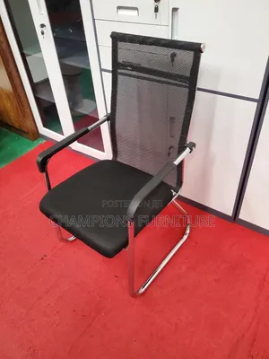 High Back Mesh Cantilever Chair