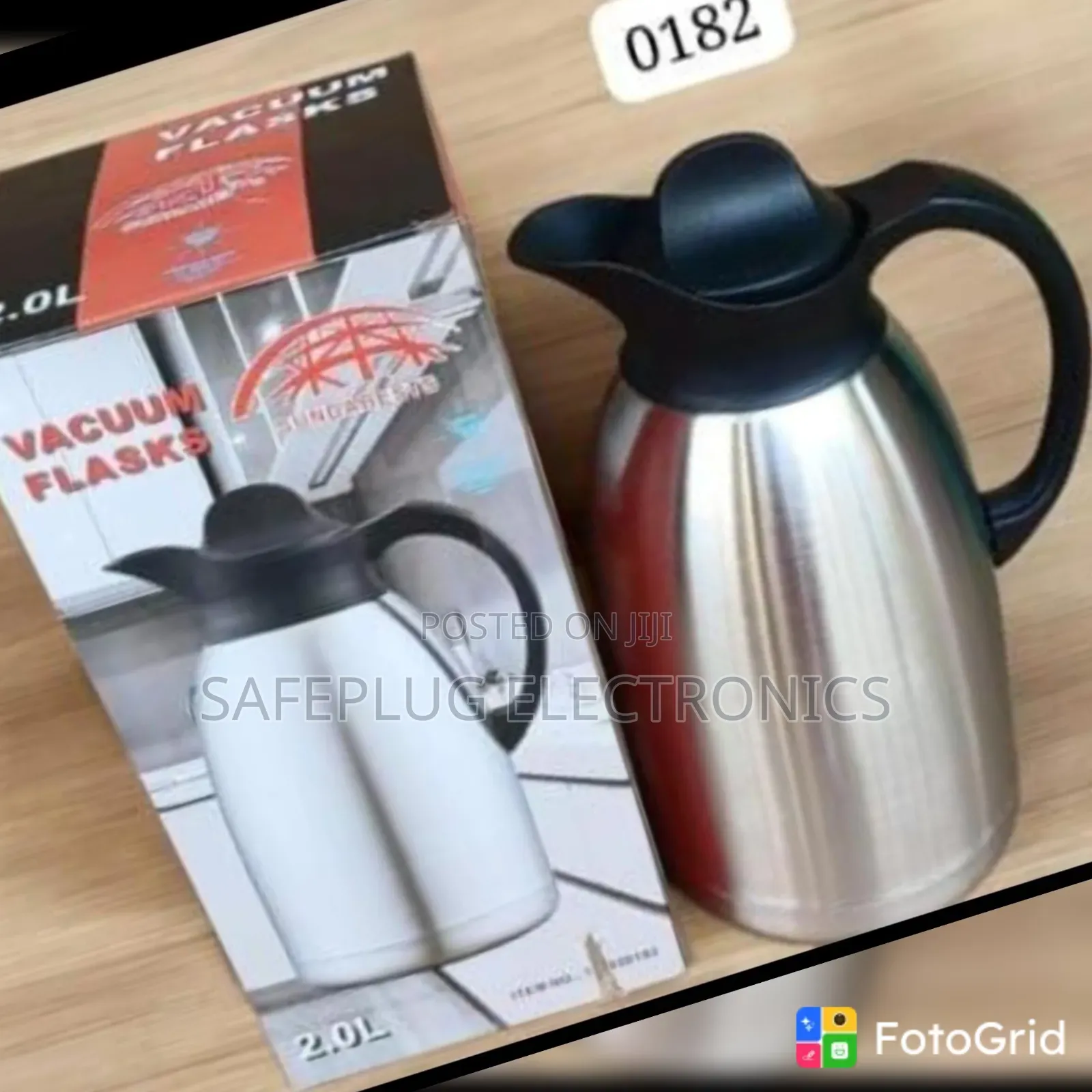 Premium 2L Vacuum Flask – Insulated Thermal Coffee Tea Flask