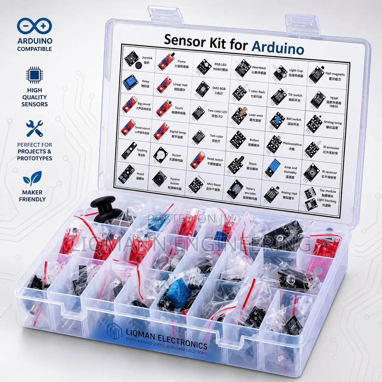 45 IN 1 Arduino Sensors Kit