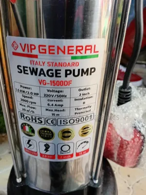 Highly Versatile 2hp Vip General Sewage Pump
