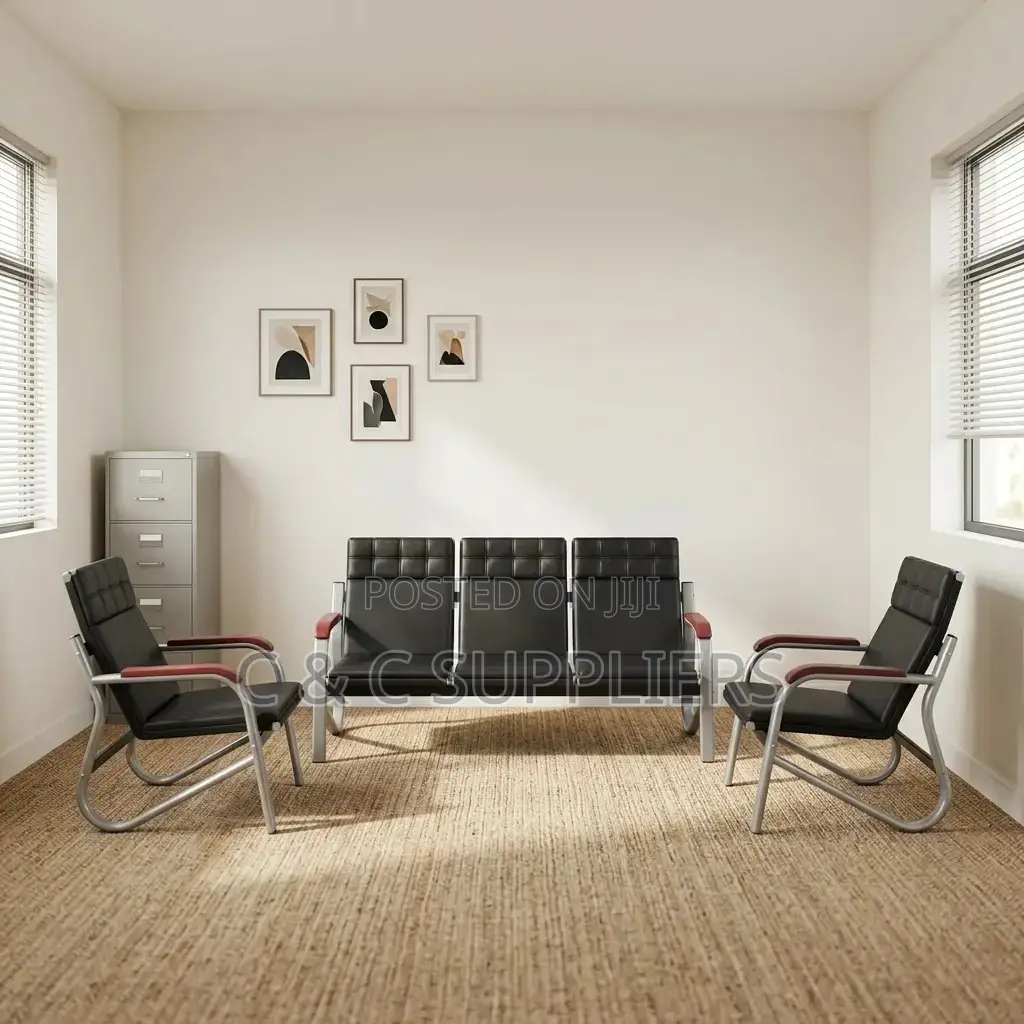 Modern Waiting Office Sofa-5 Seater