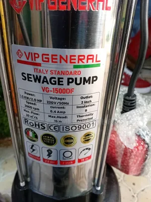 Highly Precise 2hp Vip General Sewage Pump
