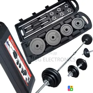 50KG Adjustable Chrome Dumbbells With Storage Case