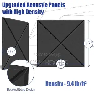 Black Quality Sound Proof Panels