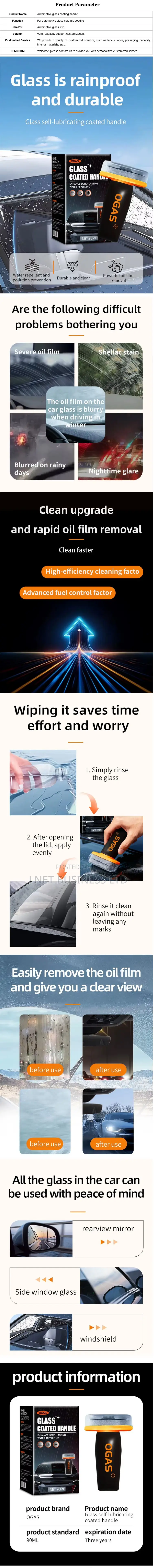 OGAS Emulsion - Windshield-Glass Cleaner