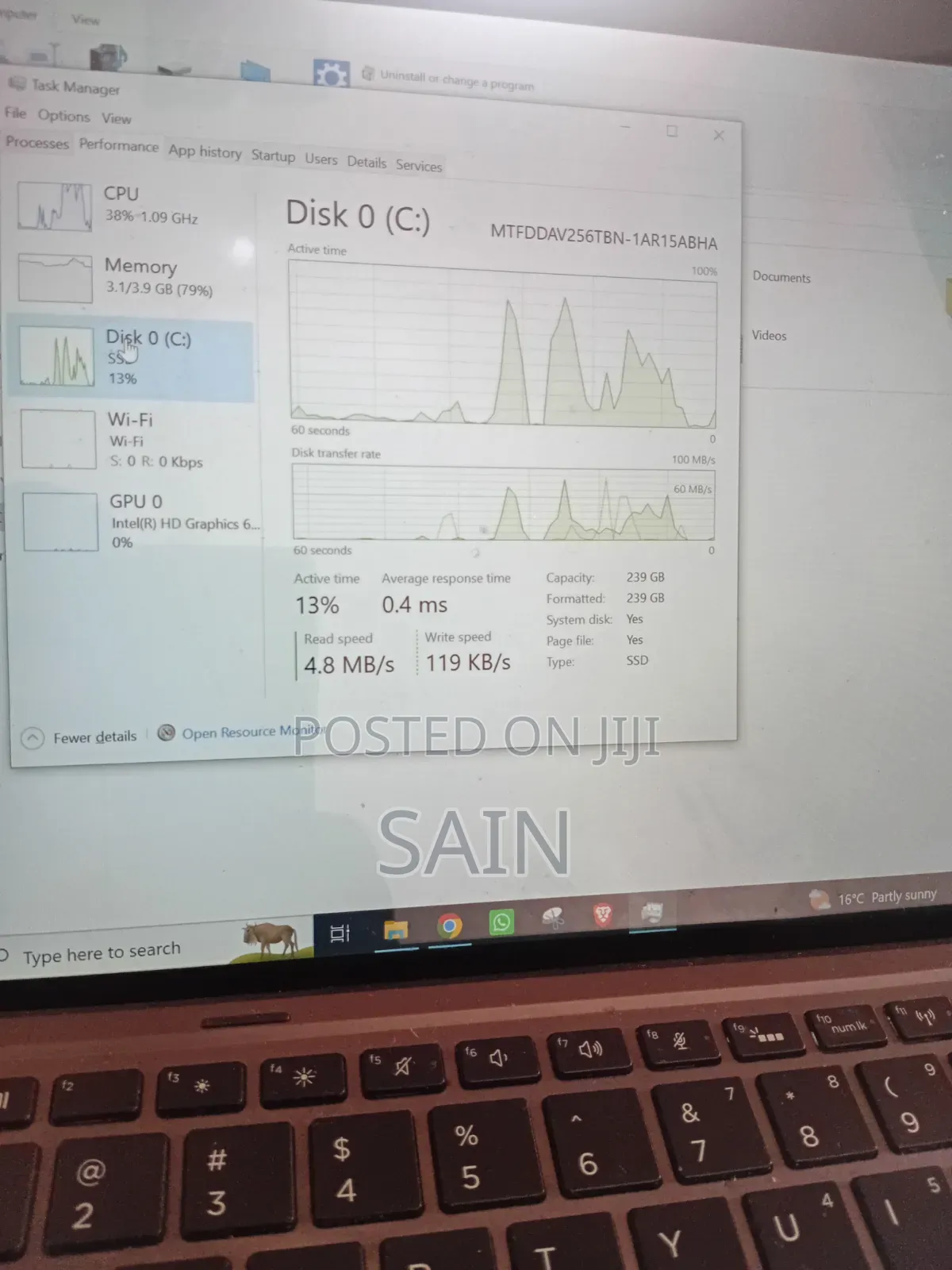 Laptop HP 650 G2 4GB Intel Core i5 SSD 250GB