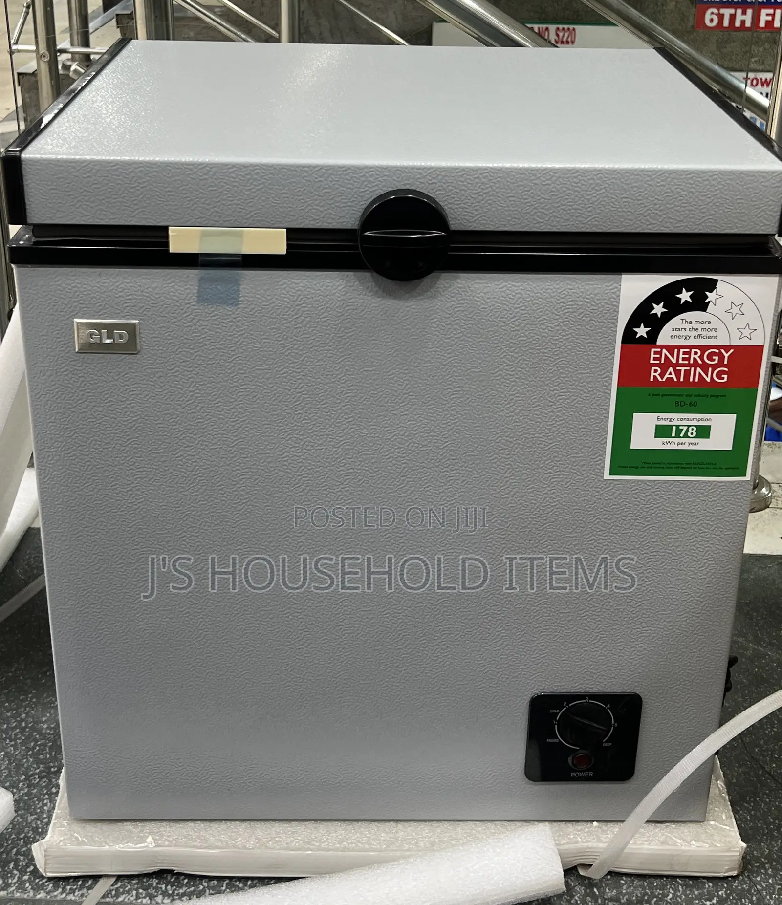 GLD 60L Energy Efficient Chest Freezer Deep Freezer