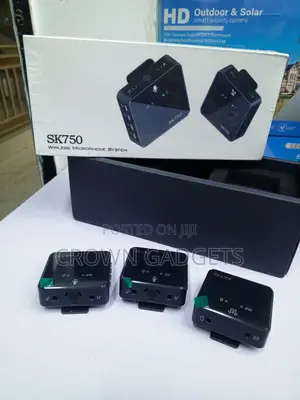 SK750 Wireless Microphone for iPhone Android DSLR Camera
