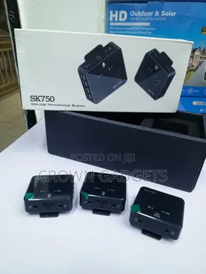 SK750 Wireless Microphone for iPhone Android DSLR Camera