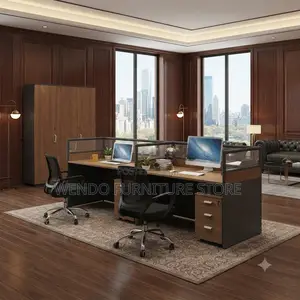 Office Workstation; Two Users Straight Upright Office Workstation