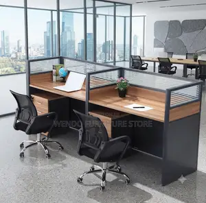 Office Workstation; Two Users Straight Upright Office Workstation
