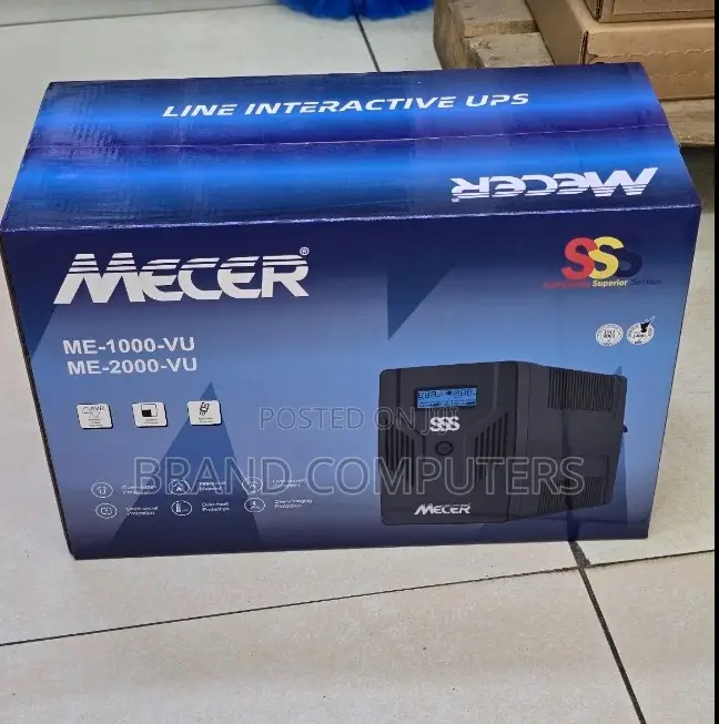 Mecer 1000VA Line Interactive UPS Power Back UP