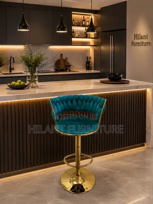 Premium Green Adjustable Height Counter Stool
