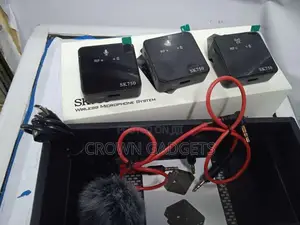 SK750 Dual Wireless Lavalier Mic for Phone DSLR Tablet