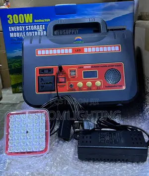 300W Portable Solar Power Station Outdoor Energy Storage Power Supply