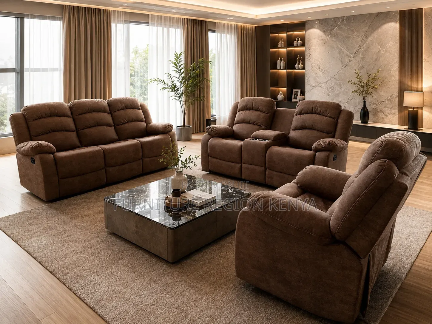 Six-Seater Recliner Stylist Sofa