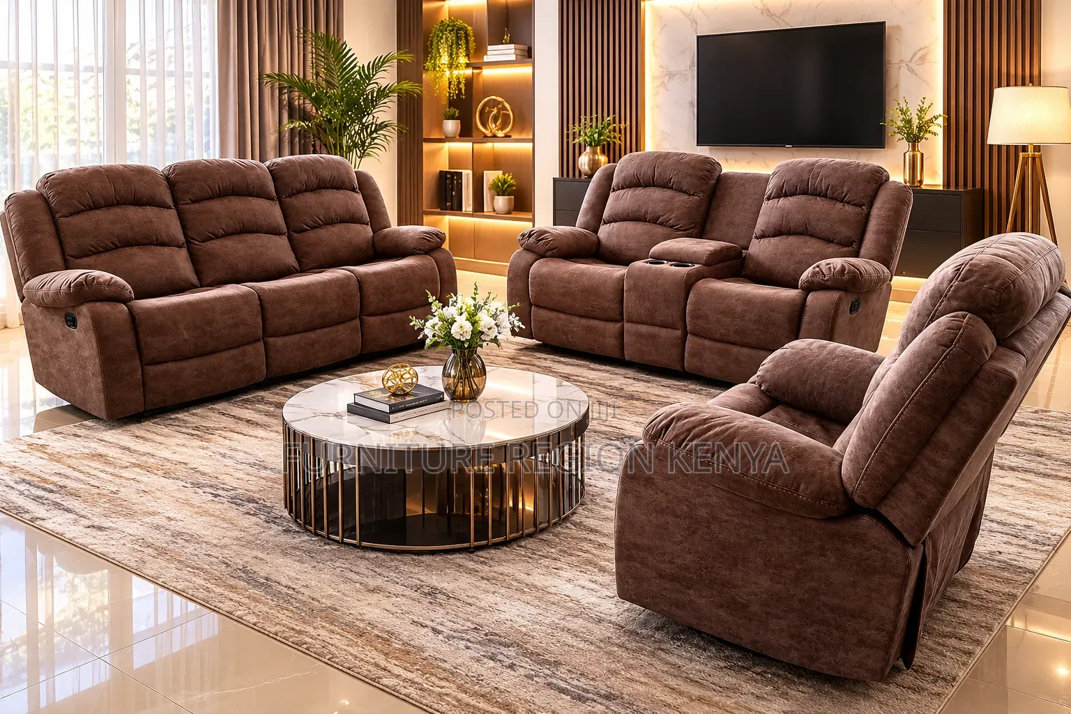 Six-Seater Recliner Stylist Sofa