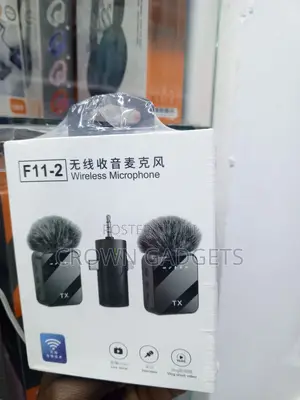 F11-2 Dual Wireless Lavalier Mic for iPhone Android Camera