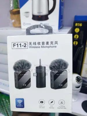 F11-2 3-in-1 Wireless Mic for iPhone Android DSLR Laptop