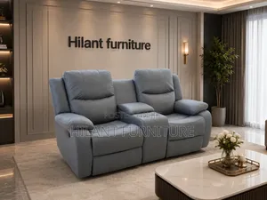 Luxurious Fabric Two-Seater Recliner Sofa