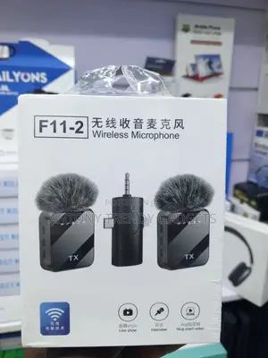 F11-2 Professional Lavalier Microphone With Dual Transmitters