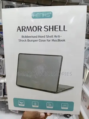 Henks Brand Armor Hard Shell Anti-Shock Bumper Case for MacBook.