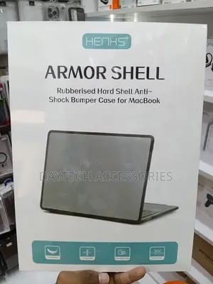 Henks Brand Armor Hard Shell Anti-Shock Bumper Case for MacBook.