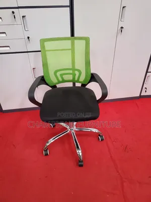 Green Back Standard Office Chair