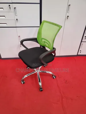 Green Back Standard Office Chair