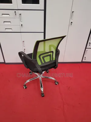 Green Back Standard Office Chair