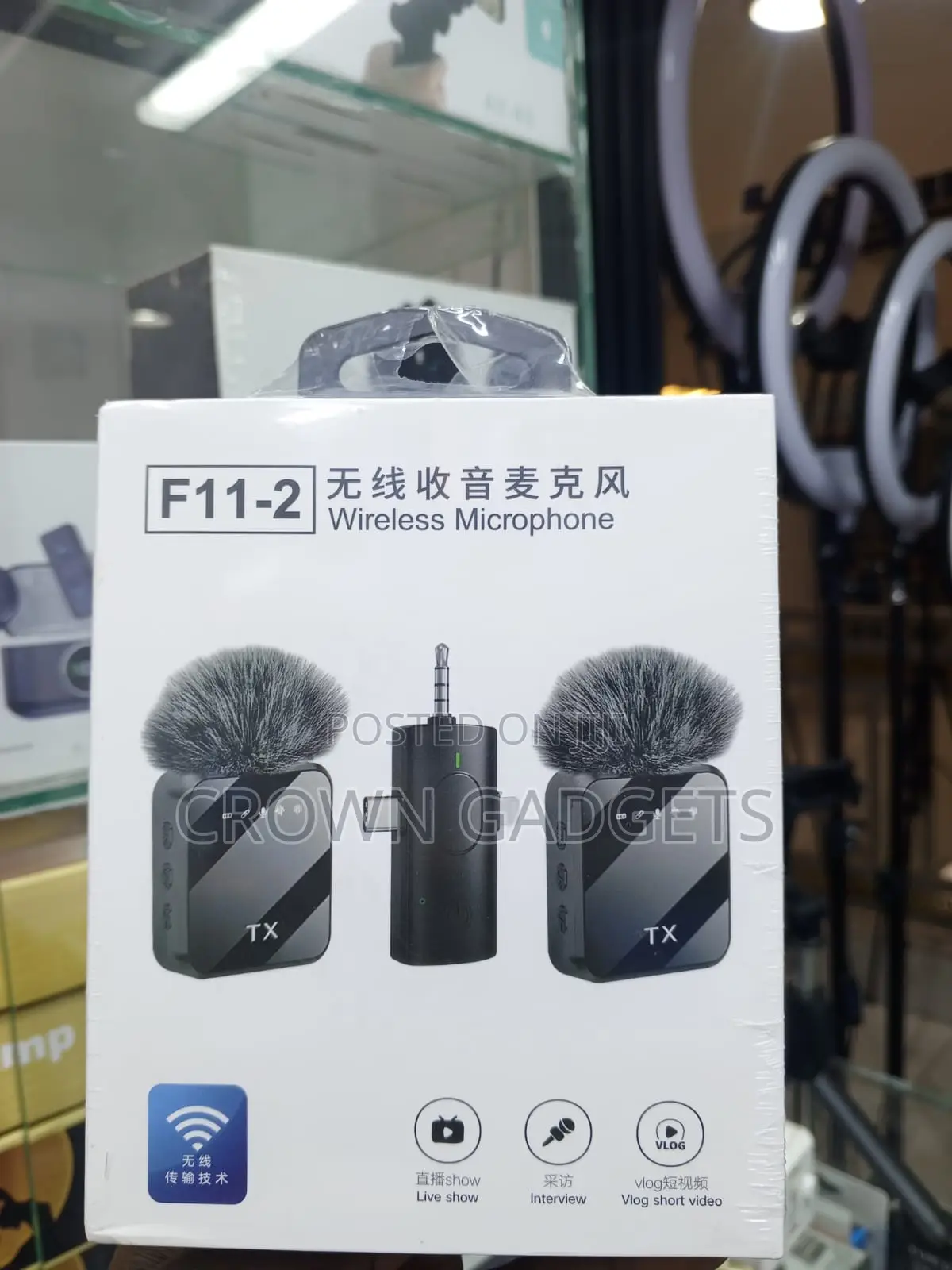 F11-2 Professional Wireless Audio System With Dual Mics