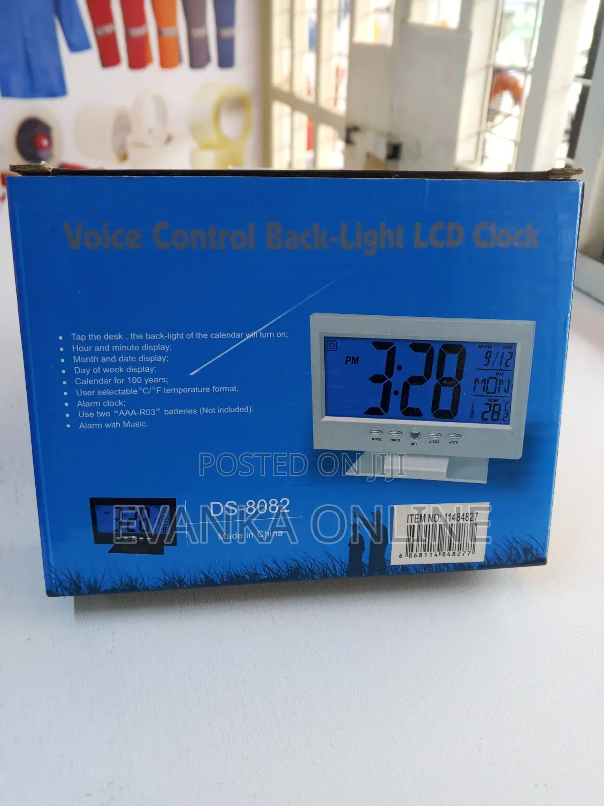 DS-8082 Voice Control Back - Light LCD Clock
